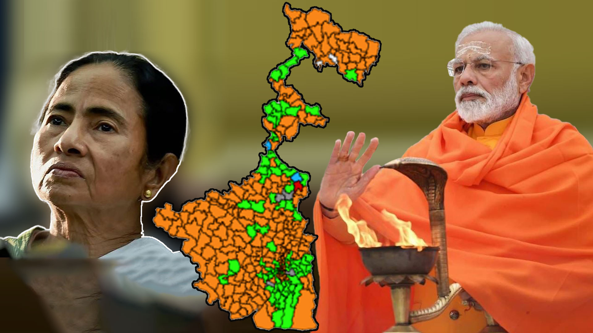 গেরুয়া ঝড়ে উড়ে গেল জোড়াফুল, বঙ্গ হবে ‘রামরাজ্য’?