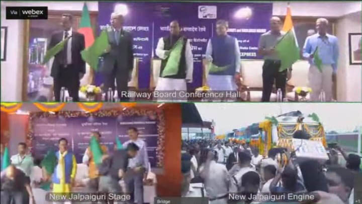 বাংলাদেশ ও ভারতের মধ্যে মিতালী এক্সপ্রেসের যাত্রা শুরু