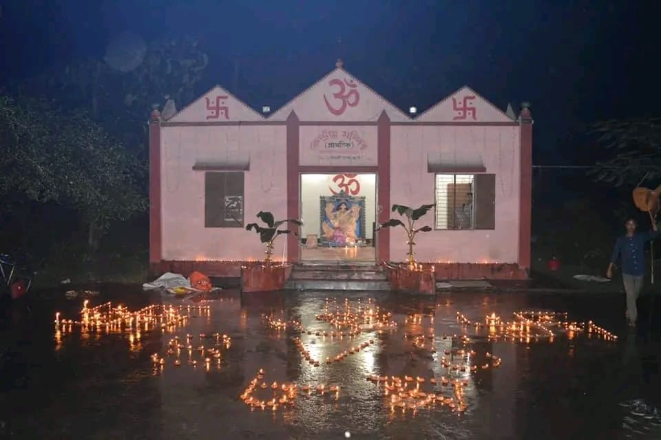 জাবিতে অস্থায়ী মন্দির চত্বরে স্পোর্টস কমপ্লেক্স
