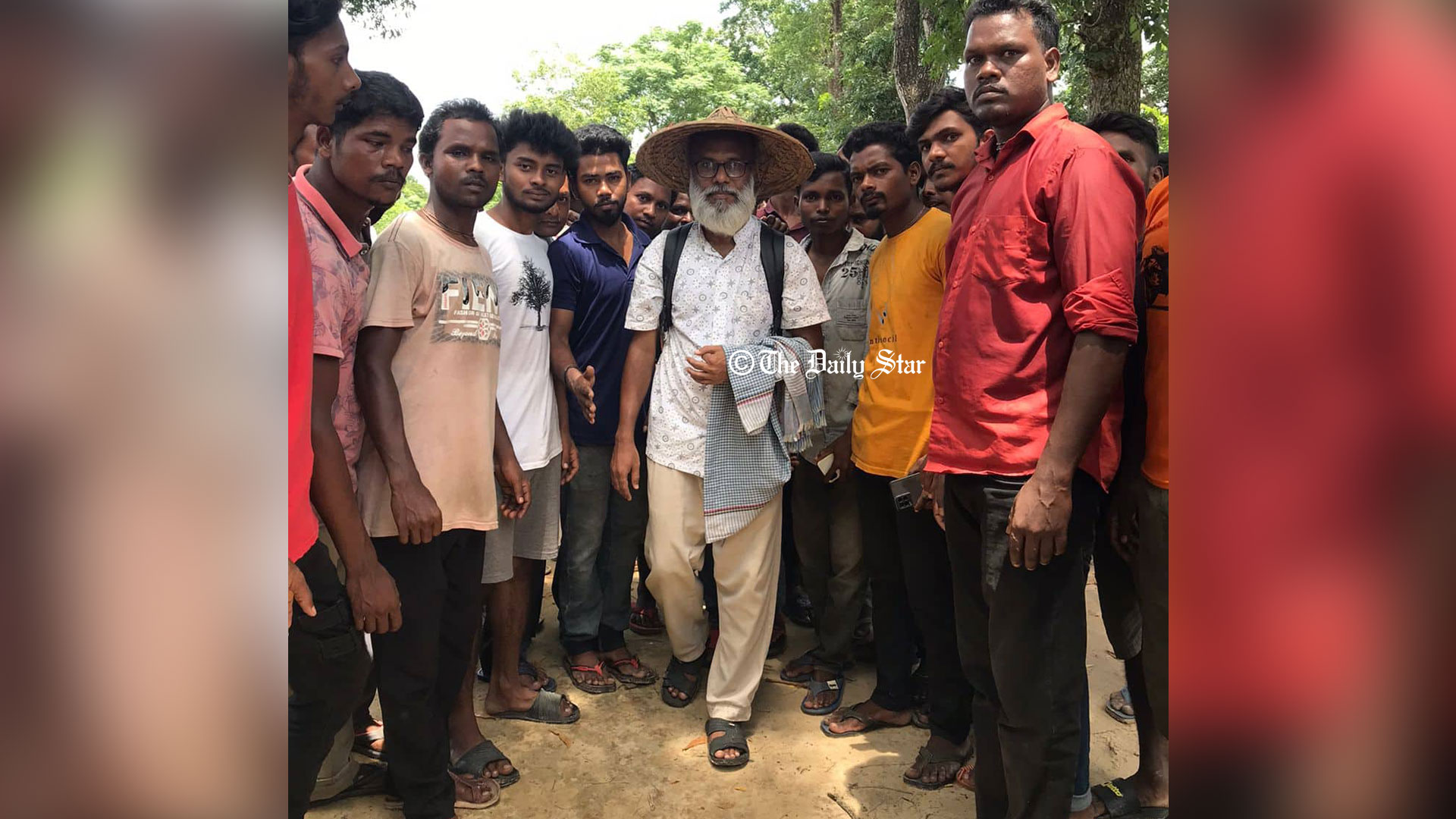 চা-শ্রমিকদের আন্দোলনের সমর্থনে হবিগঞ্জ থেকে ঢাকায় মিজানের পদযাত্রা