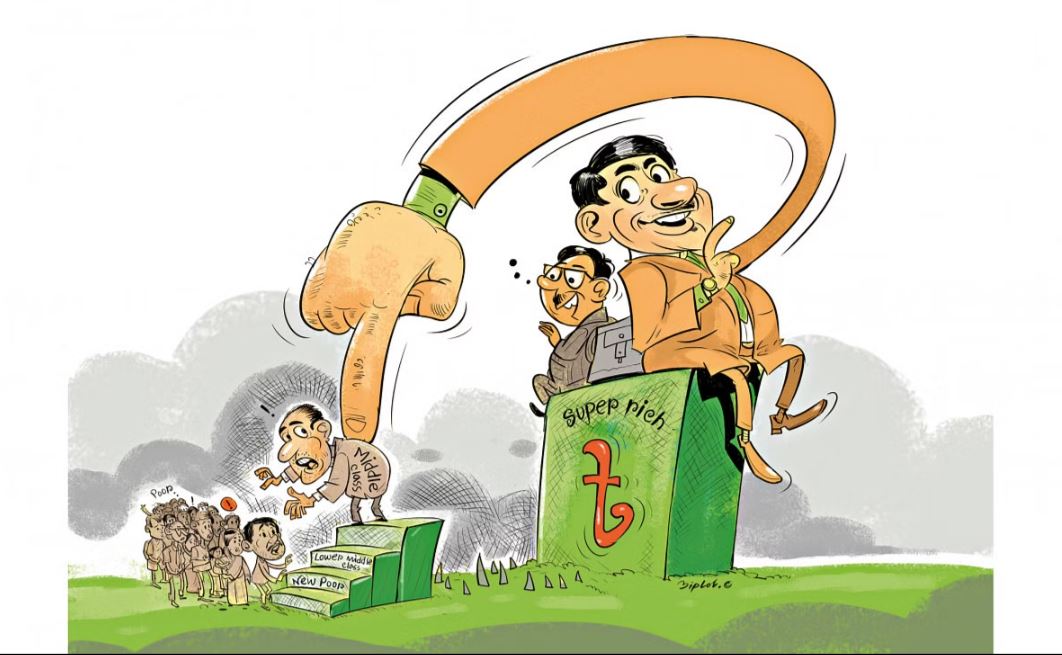ধনীদের স্বস্তি, করের বোঝা নিম্ন আয়ের মানুষের ওপর
