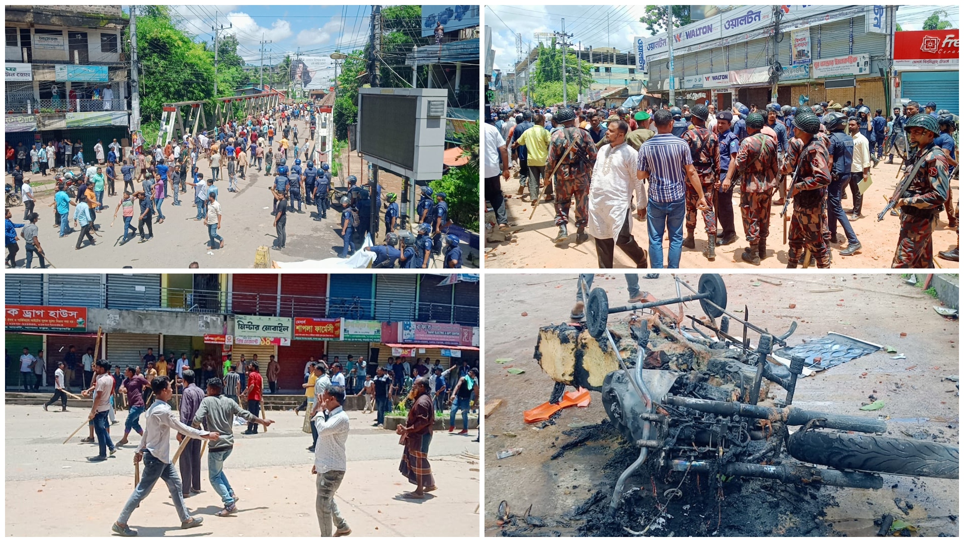 খাগড়াছড়িতে আ. লীগ-বিএনপির দফায় দফায় সংঘর্ষ: আহত ২০০