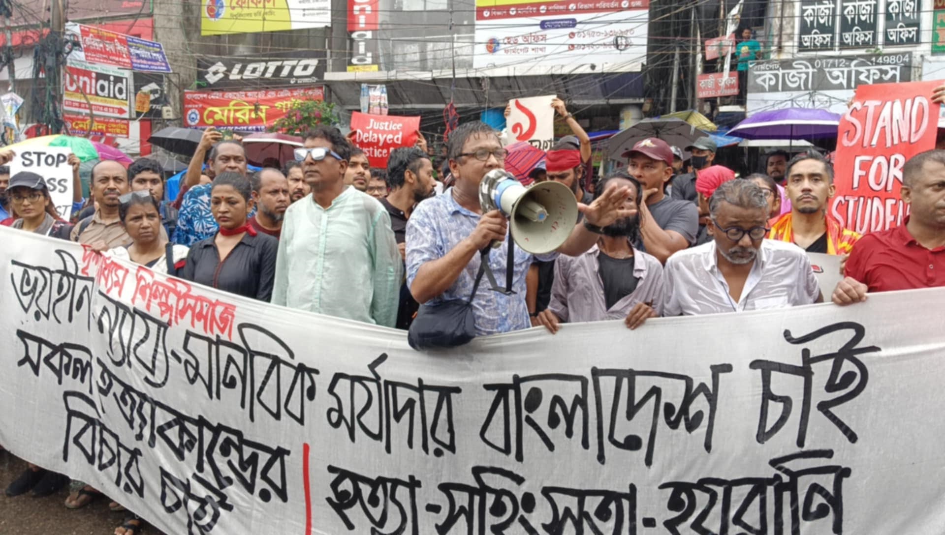 অভিনয়শিল্পী-নির্মাতাদের শিক্ষার্থীদের সঙ্গে সংহতি