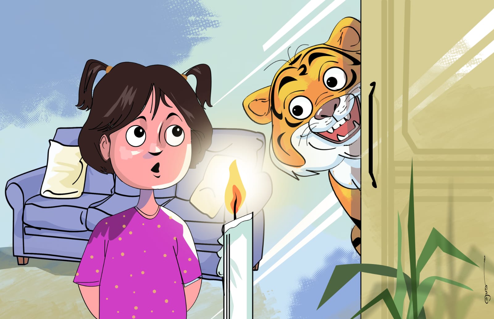 তুলতুলের কাছে এলো ডোরাকাটা বাঘ
