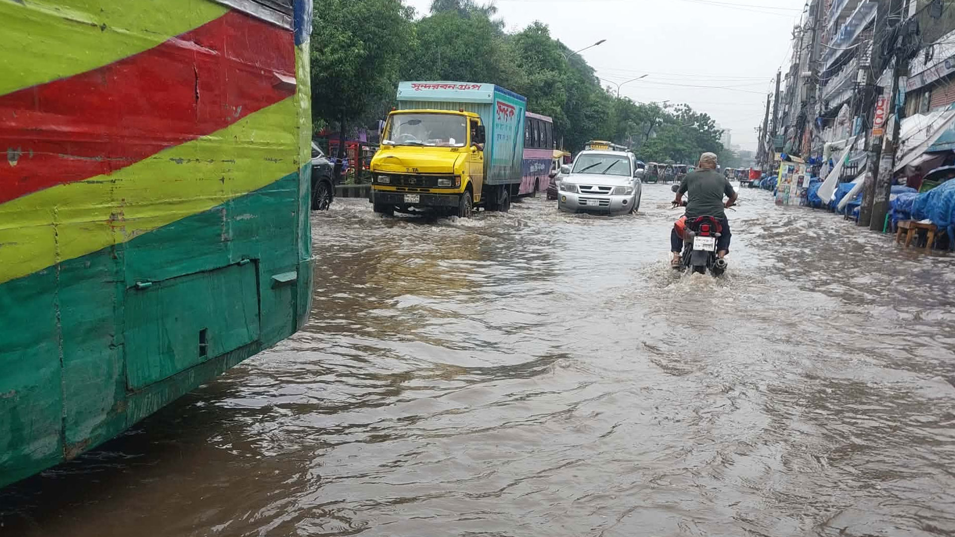 সড়কে জলাবদ্ধতা
