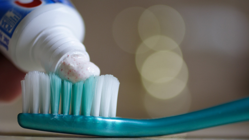 Toothpasteonbrush