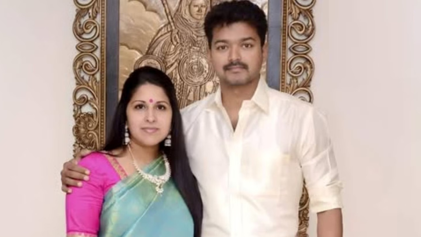 bijoy thalapathy ‍and his wife