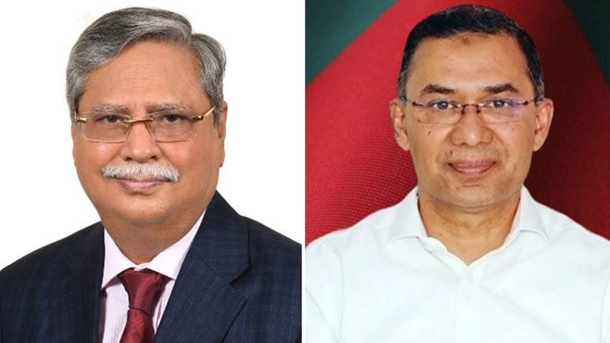 রাষ্ট্রপতি মো. সাহাবুদ্দিন এবং প্রধানমন্ত্রী তারেক রহমান। কোলাজ ছবি: বাসস