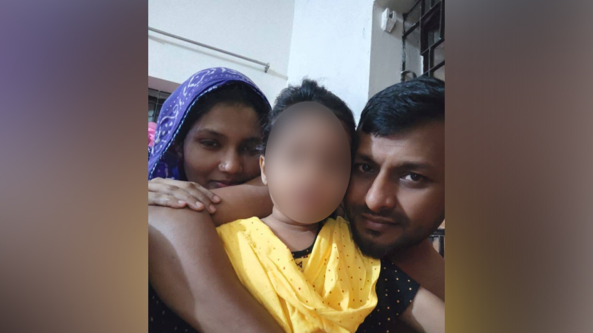 নিহত একই পরিবারের ৩ জন। ছবি: সংগৃহীত