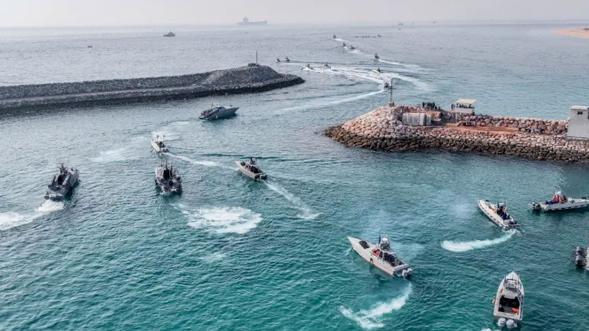 আবু মুসা দ্বীপে আইআরজিসি নৌবাহিনীর মহড়া 