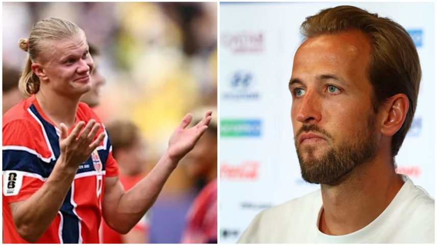 Earling Halland And Harry Kane