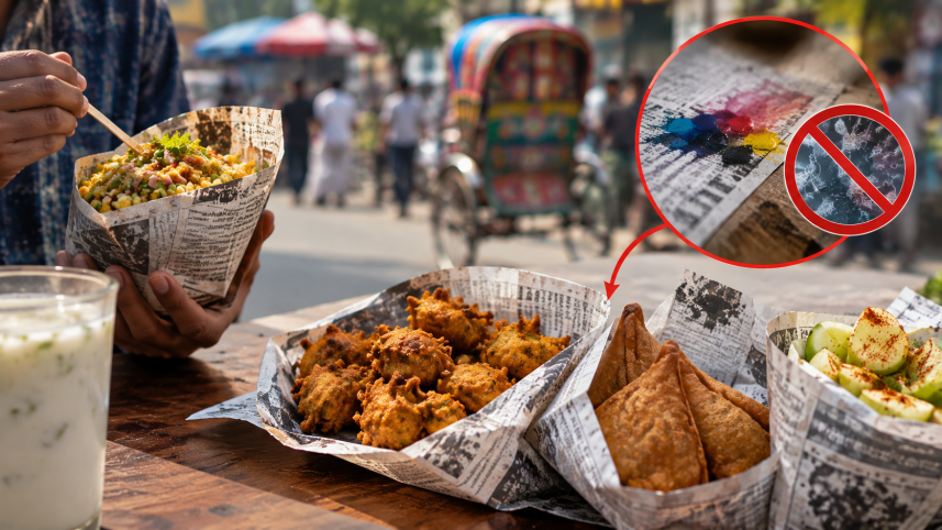 Food in Newspaper