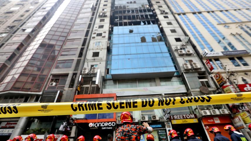 Banani fire scene