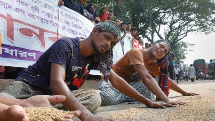 Farmers protest