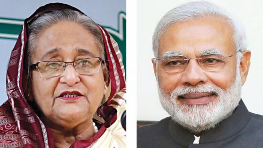 শেখ হাসিনা ও নরেন্দ্র মোদি