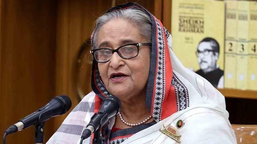 সাবেক প্রধানমন্ত্রী শেখ হাসিনা। ছবি: বাসস