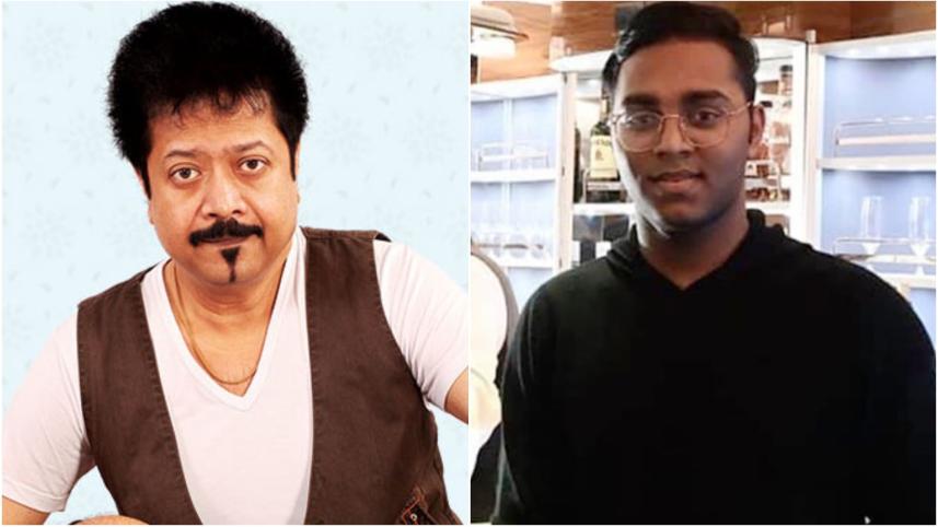 কুমার বিশ্বজিৎ ও তার ছেলে নিবিড় কুমার। ছবি: কোলাজ/সংগৃহীত