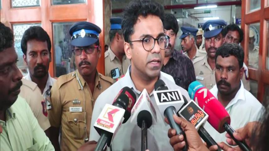 কাল্লাকুরিচি জেলার কালেক্টর এমএস প্রশান্ত। ছবি: স্টেটসম্যান