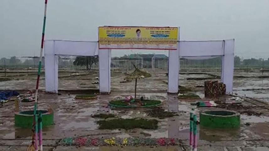 এখানেই আয়োজিত হয় ‘সৎসঙ্গ’ (প্রার্থনাসভা)। ছবি: স্টেটসম্যান