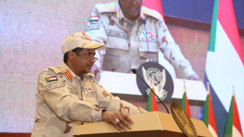 সুদানের আধা-সামরিক বাহিনী আরএসএফের প্রধান জেনারেল হামদান দাগালো। ফাইল ছবি: রয়টার্স
