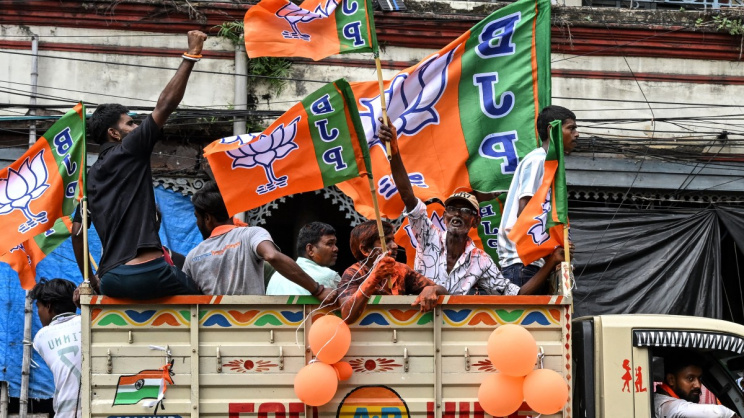 ভারতে এখন হিন্দু ধর্মভিত্তিক দল বিজেপির জয়জয়কার । ছবি: এএফপি