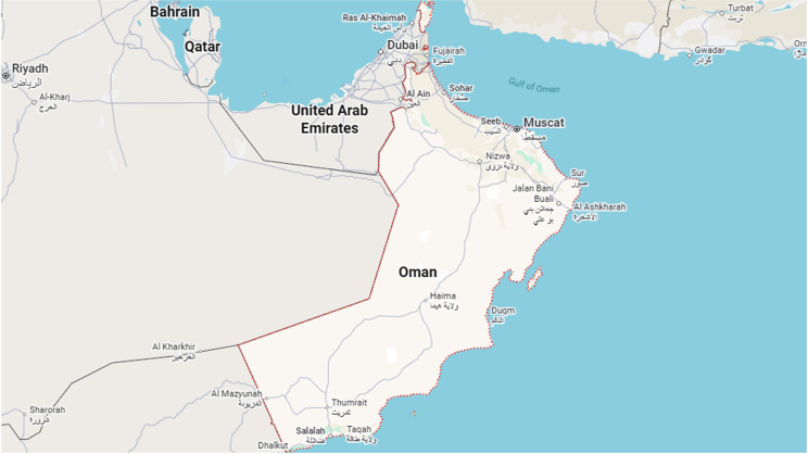 oman map