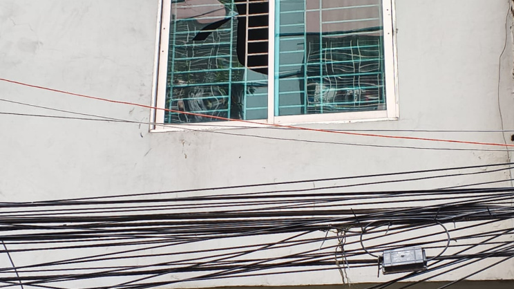 building vandalized