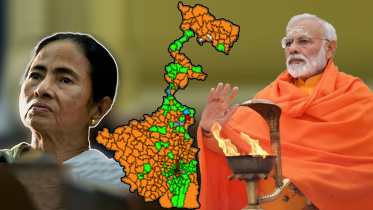 গেরুয়া ঝড়ে উড়ে গেল তৃণমূল: প্রতীকী ছবি