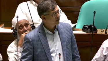 সংসদে বক্তব্য দিচ্ছেন স্বরাষ্ট্রমন্ত্রী সালাহউদ্দিন আহমদ। ছবি: ভিডিও থেকে নেওয়া