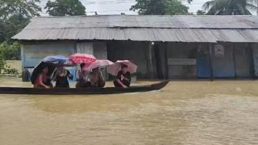 খাগড়াছড়িতে সড়কে পানি