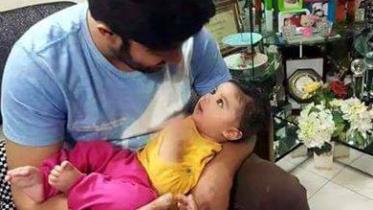 Shakib with son
