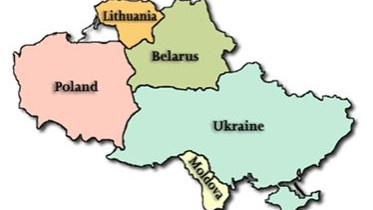 Eukraine neighbors map
